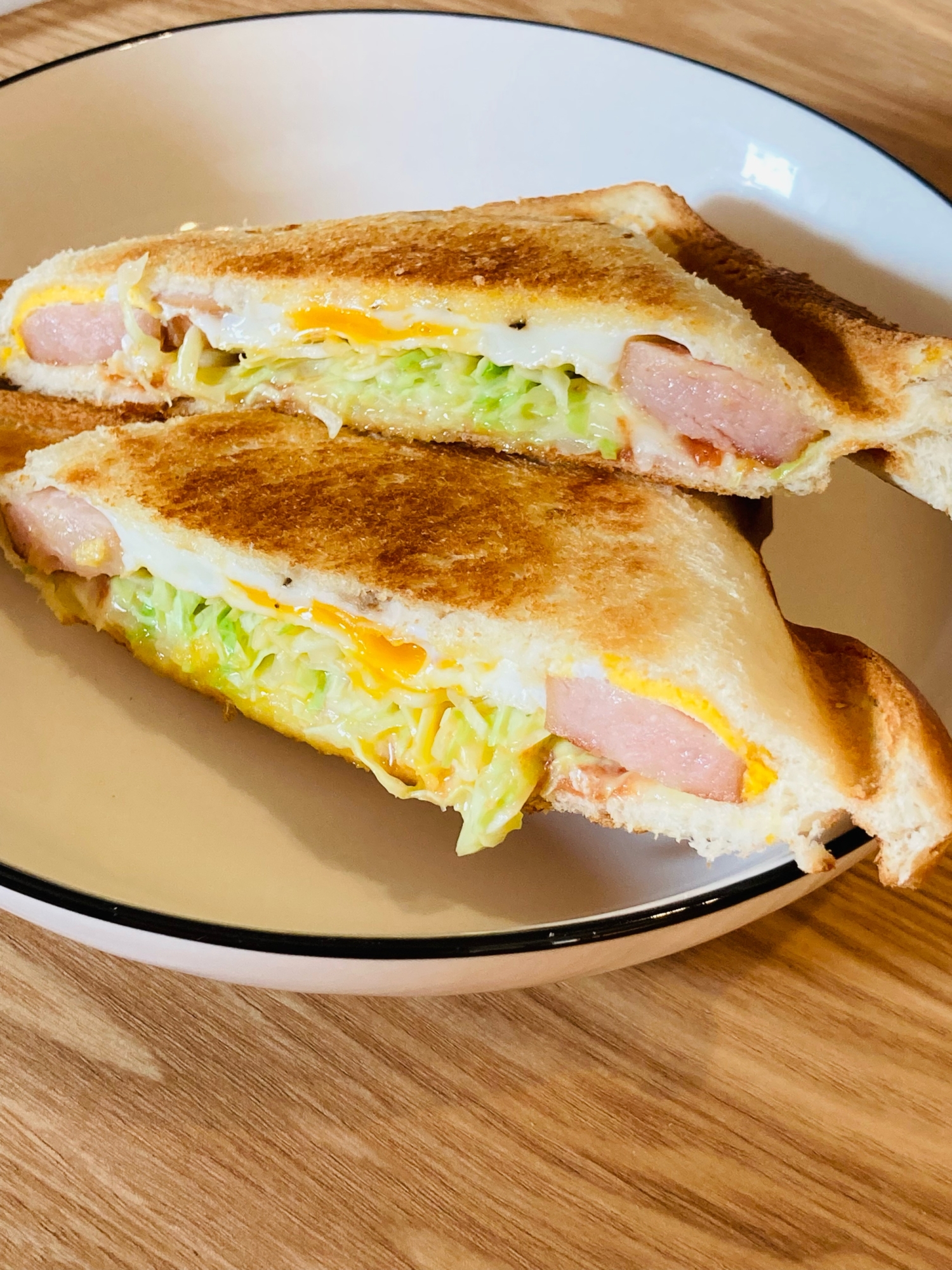 トロッとたまごなホットサンド