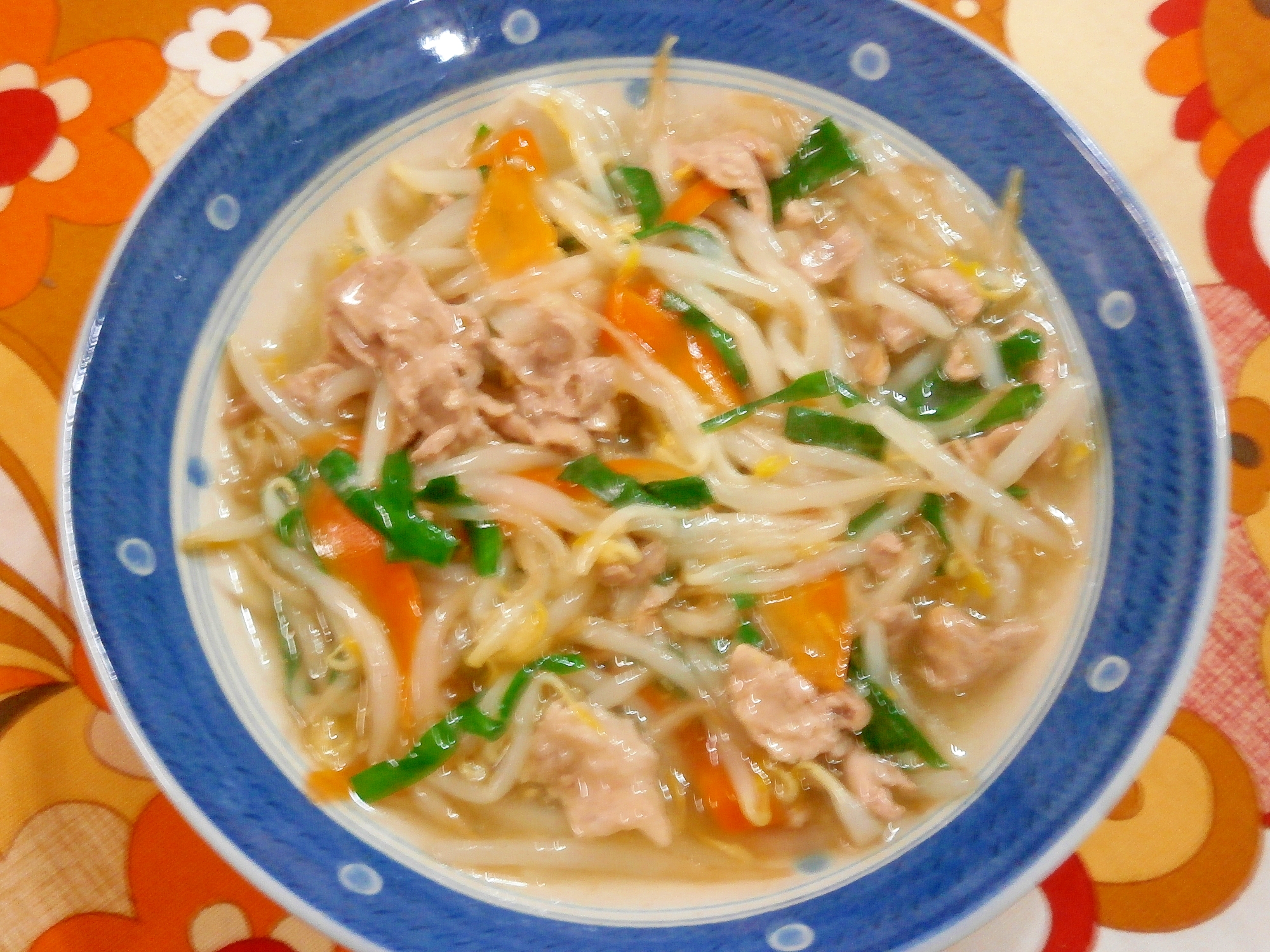 ラーメンスープで☆豚肉・野菜のあんかけ