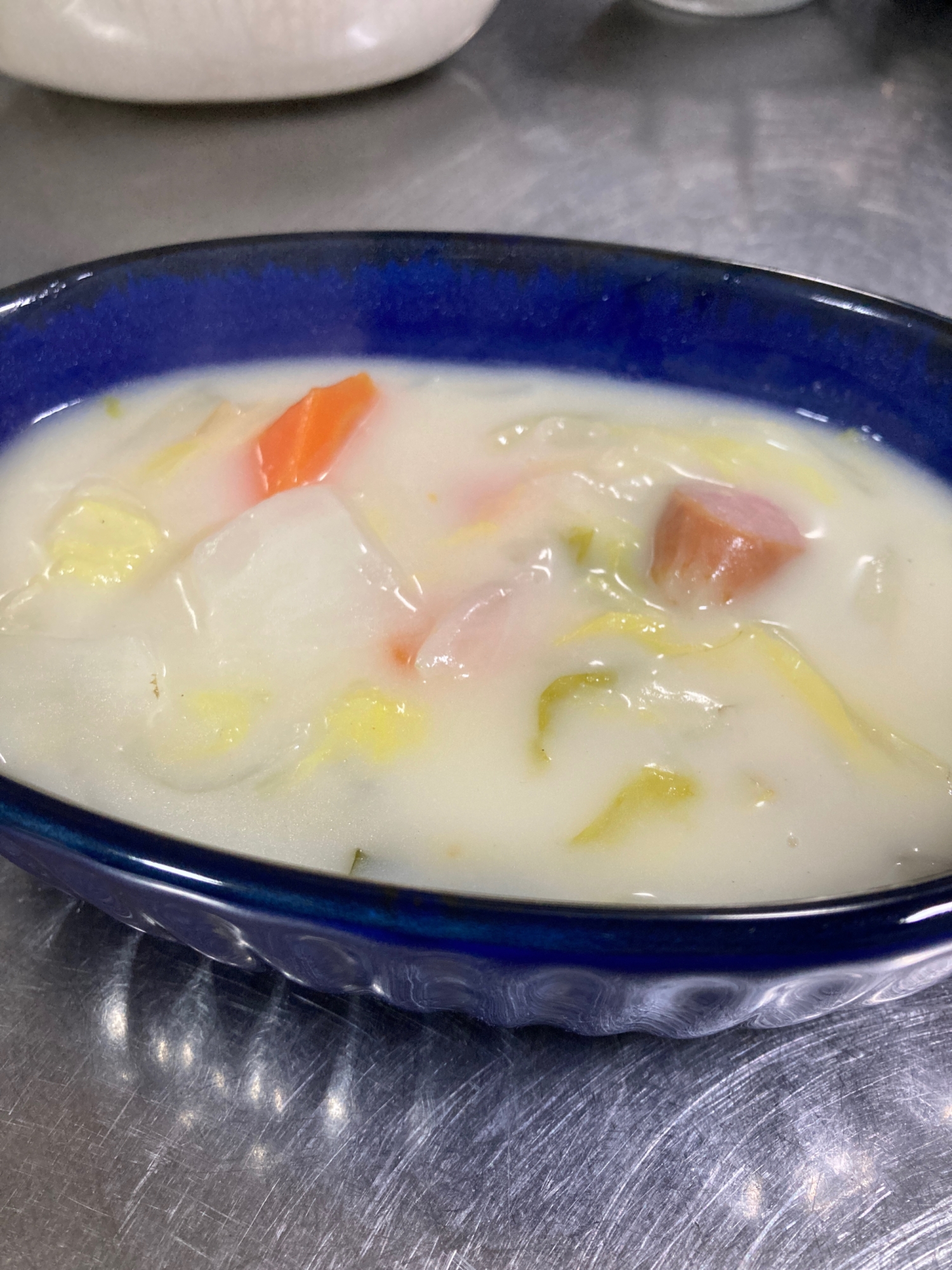 白菜とウインナーのクリーム煮