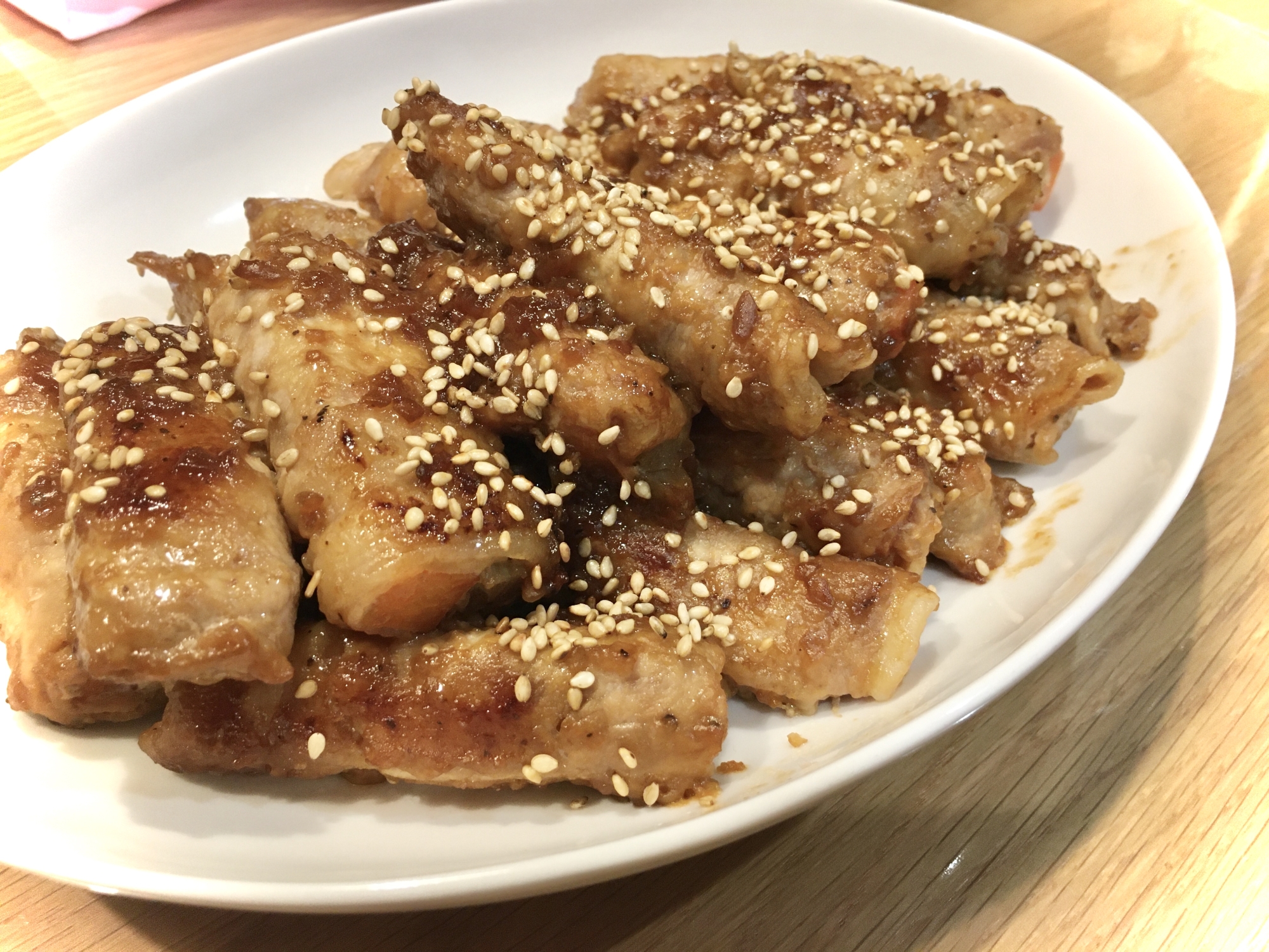 醤油麹ダレのニンジンとごぼうの肉巻き