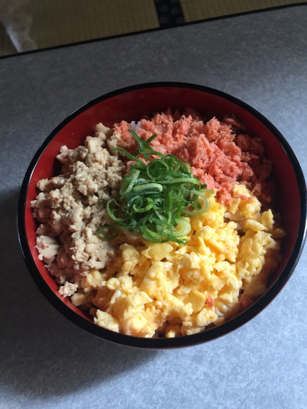 ひき肉なしヘルシー3色丼♡