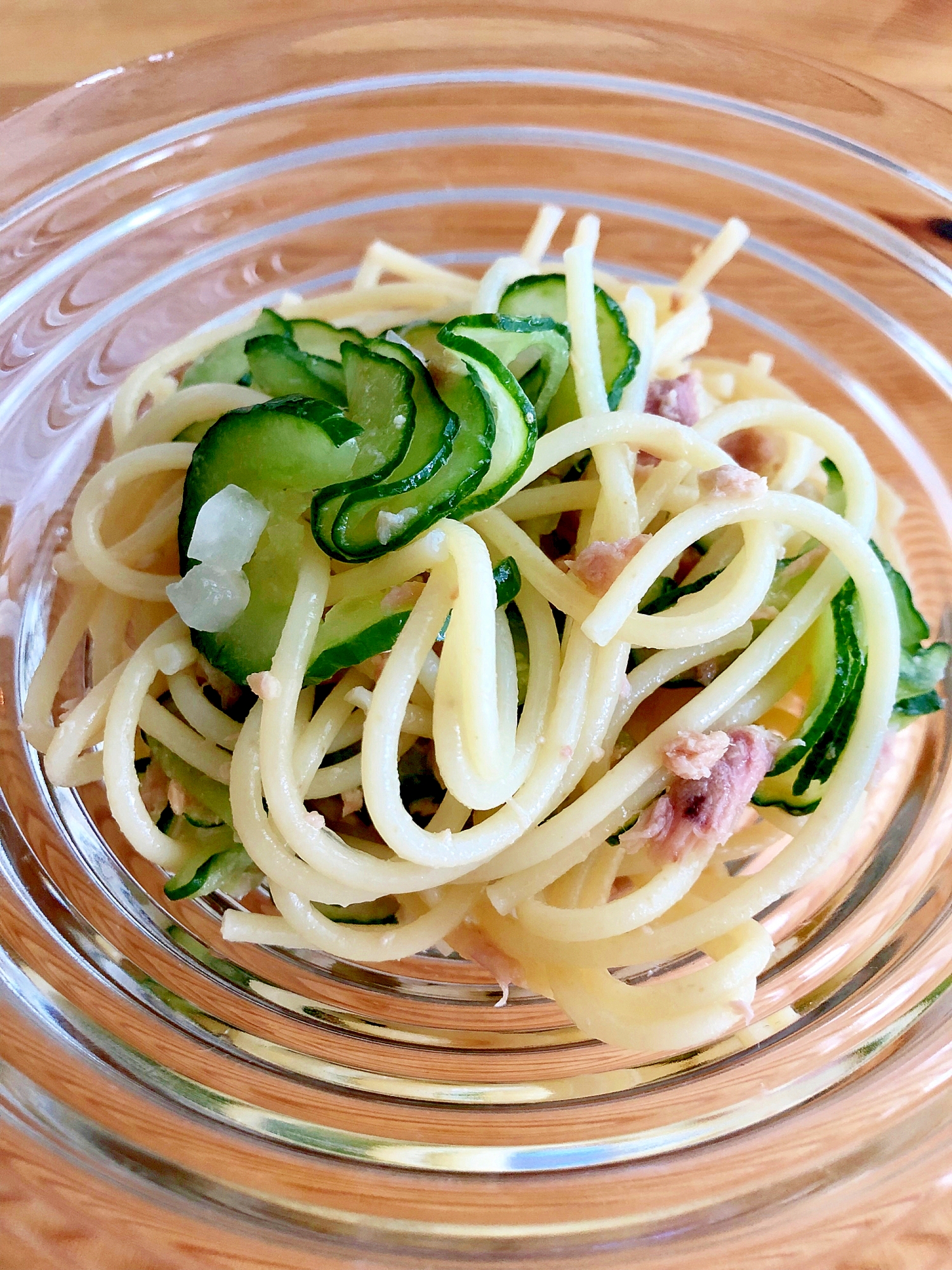 麺つゆで簡単に☆ツナの冷たいパスタ