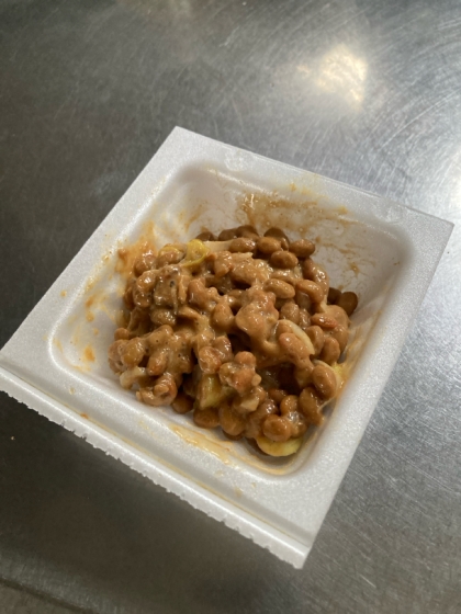 わさびがピリッと☆ねぎときな粉の納豆