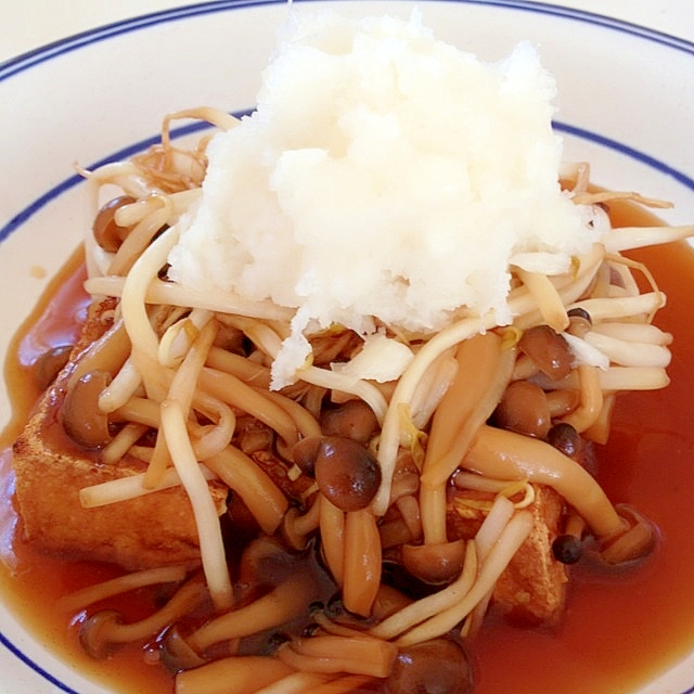 トロトロのきのこあんかけが美味しい焼き厚揚げ