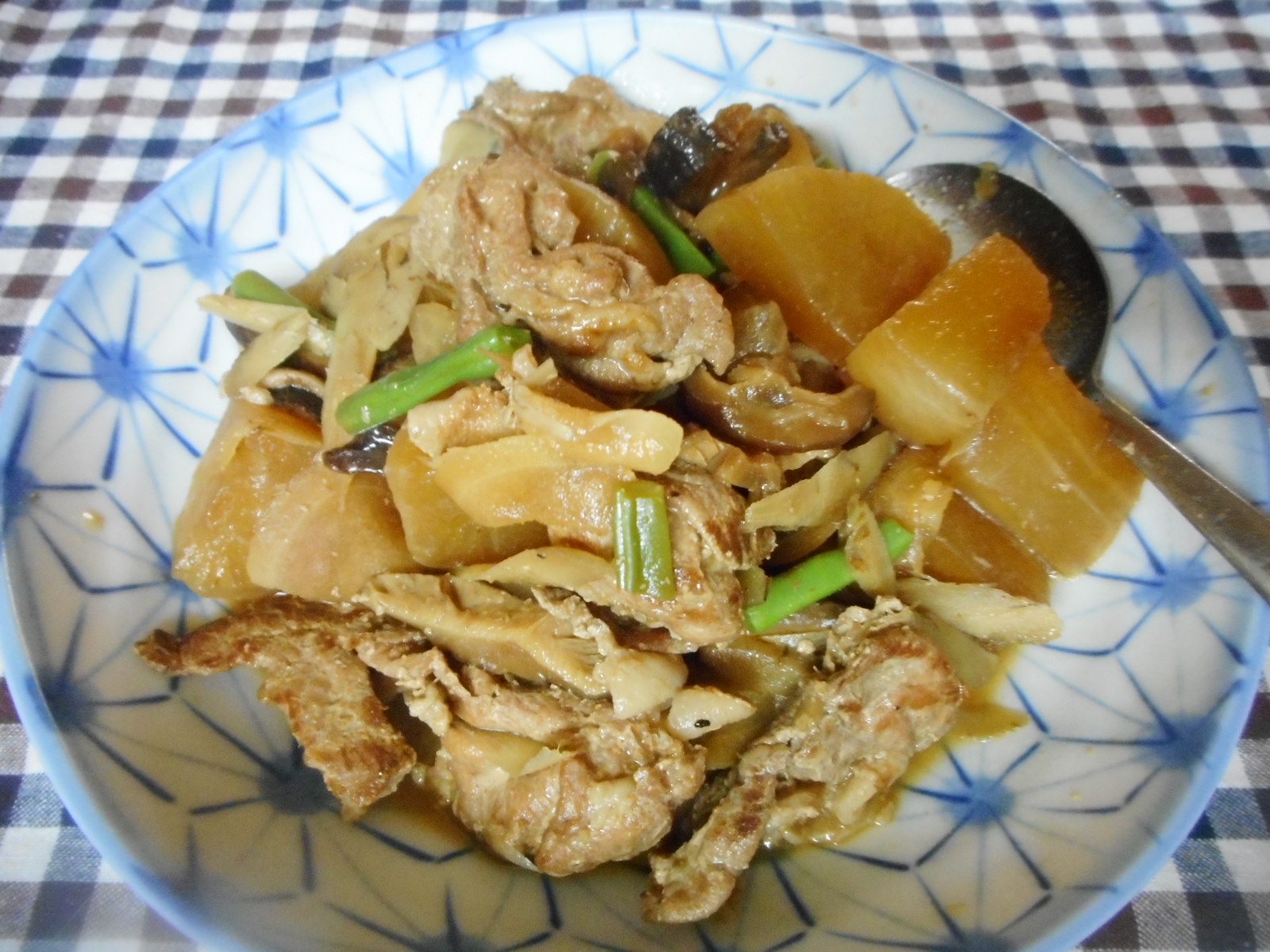 豚肉と大根の生姜味噌煮
