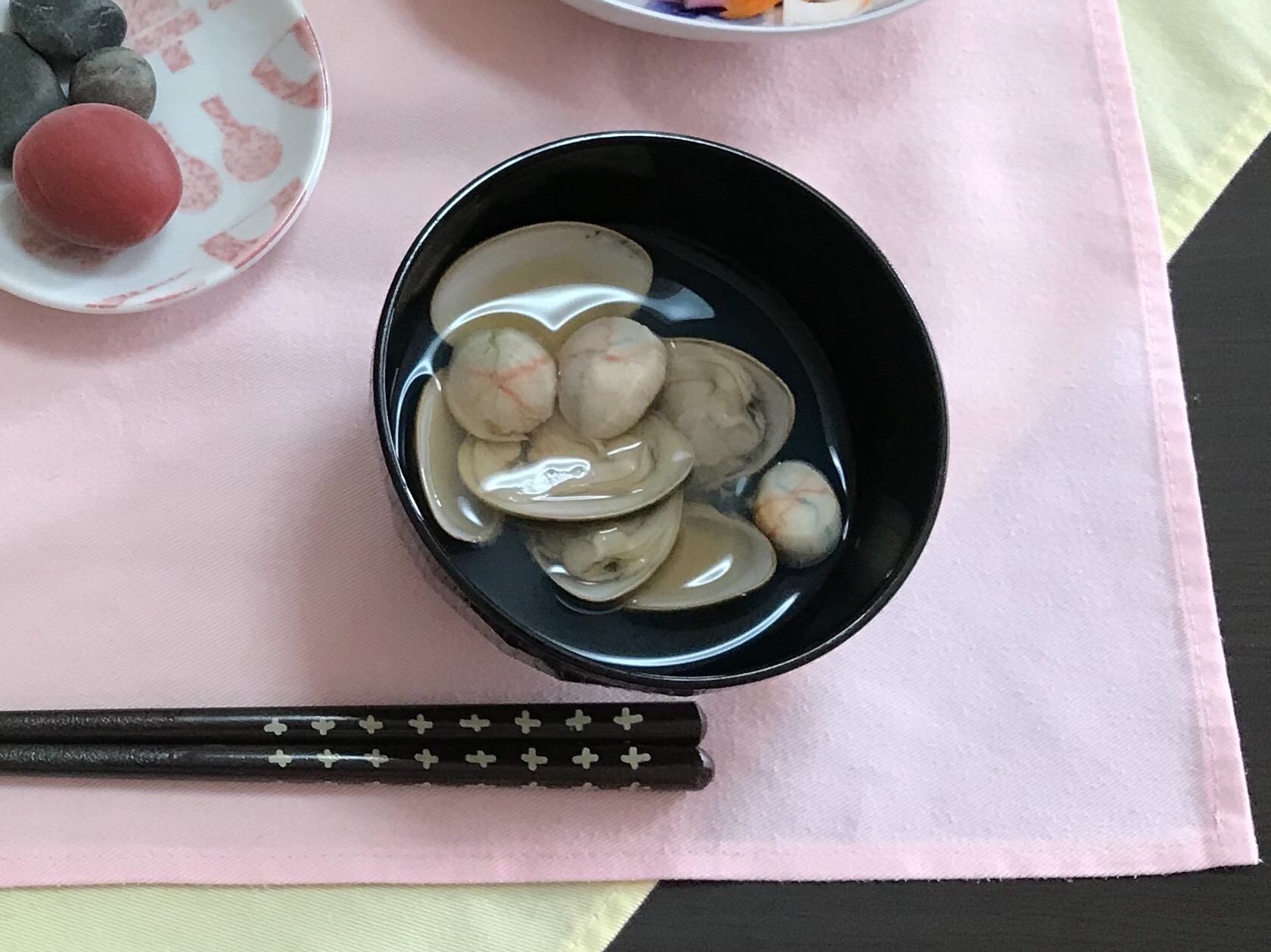 お食い初め 蛤のお吸い物