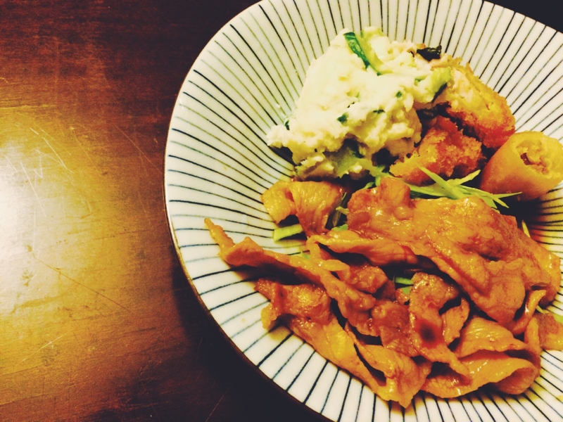 ご飯がすすむ！豚のバター醤油焼き！