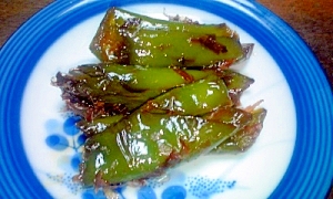 青唐辛子の胡麻油炒め