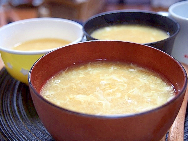 中華風のコーンスープ
