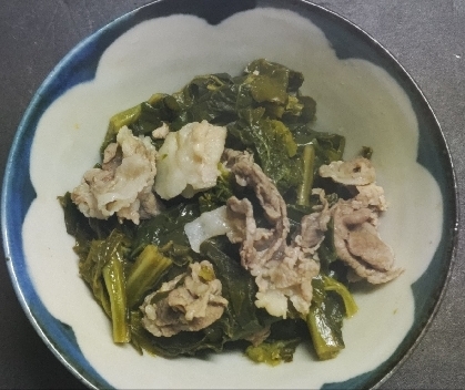 食べやすい★小松菜と豚肉の煮びたし