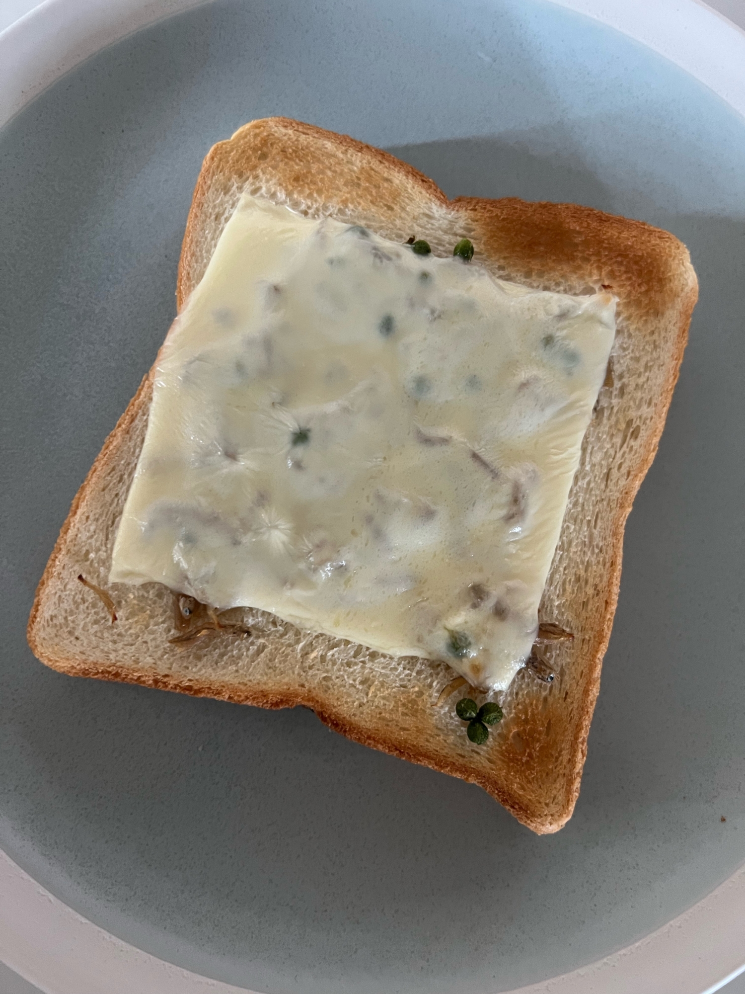 朝ごはんやランチに♪ちりめん山椒チーズトースト