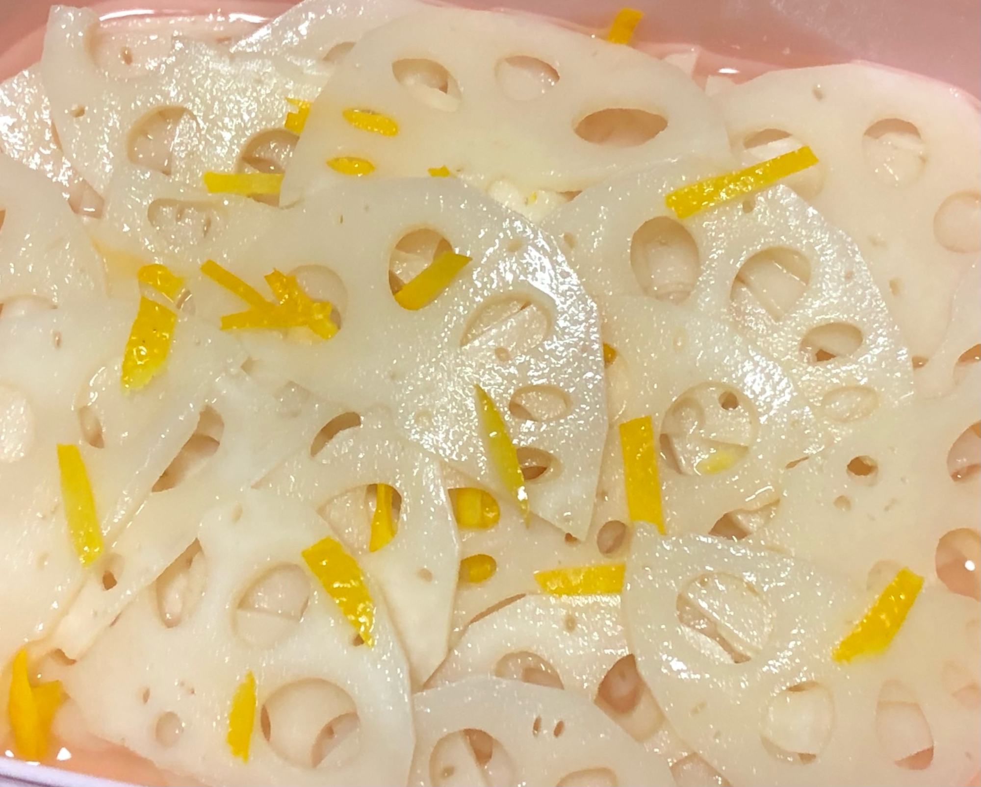 レンジで簡単!柚子の香りの酢蓮根
