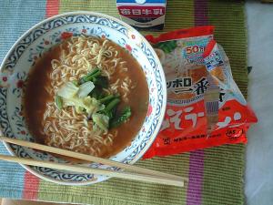 子供が作る即席ラーメン