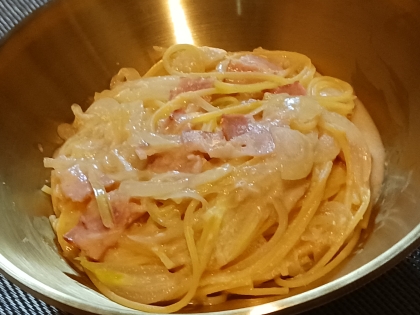 酒粕と白味噌のクリームパスタ