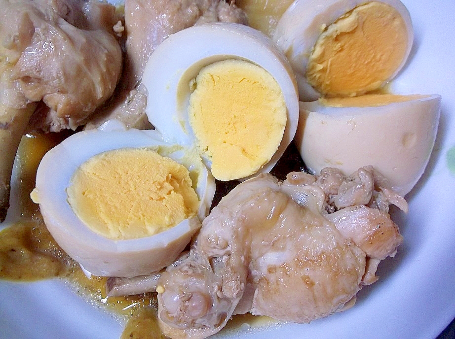 鶏むね肉と卵の煮物