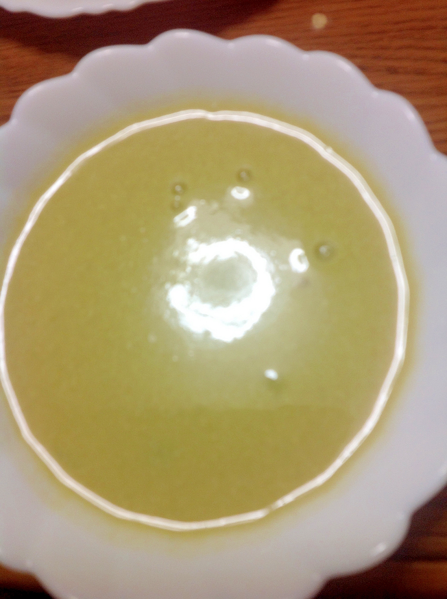グリンピースのスープ