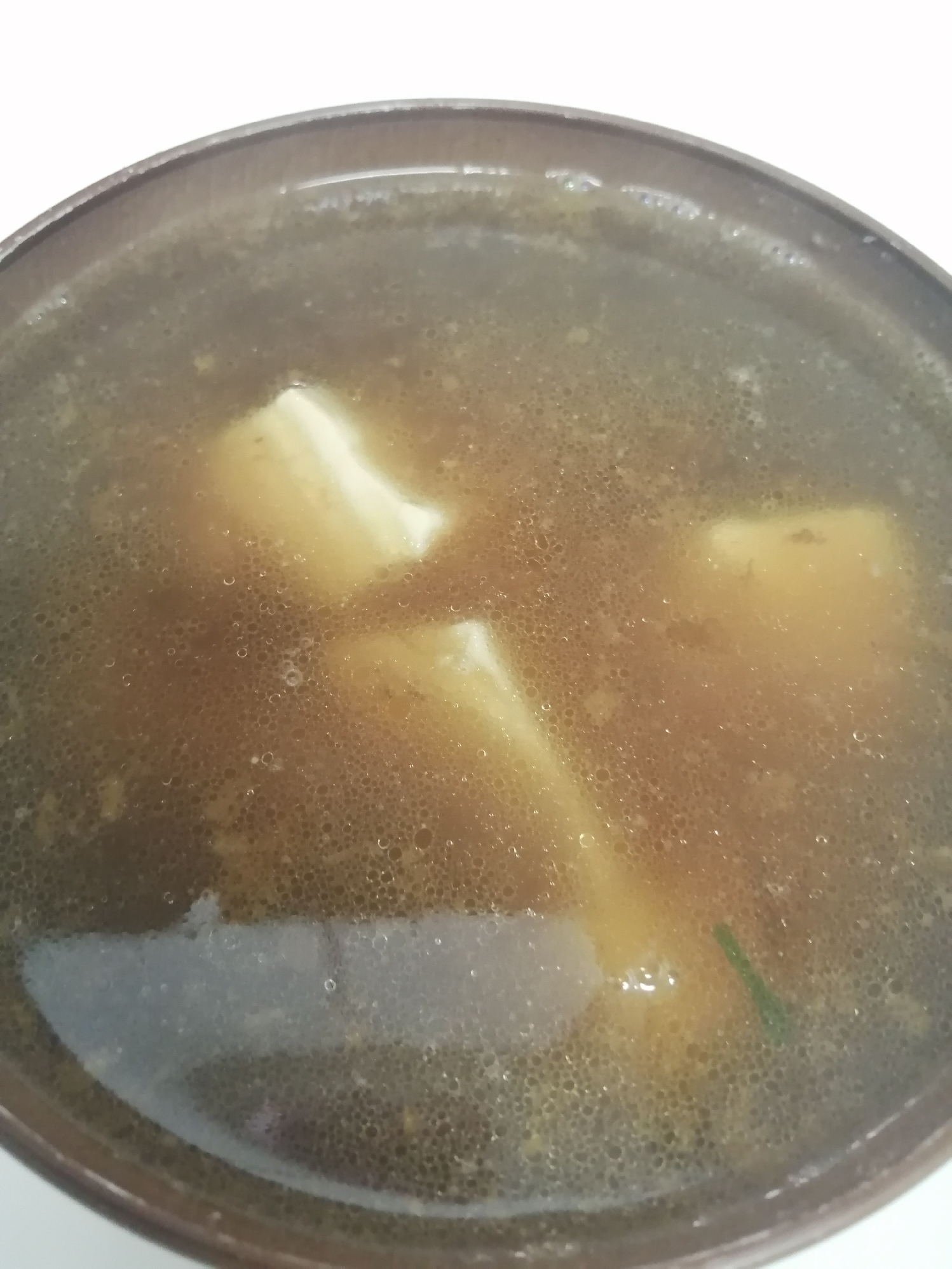 即席！豆腐の中華スープ