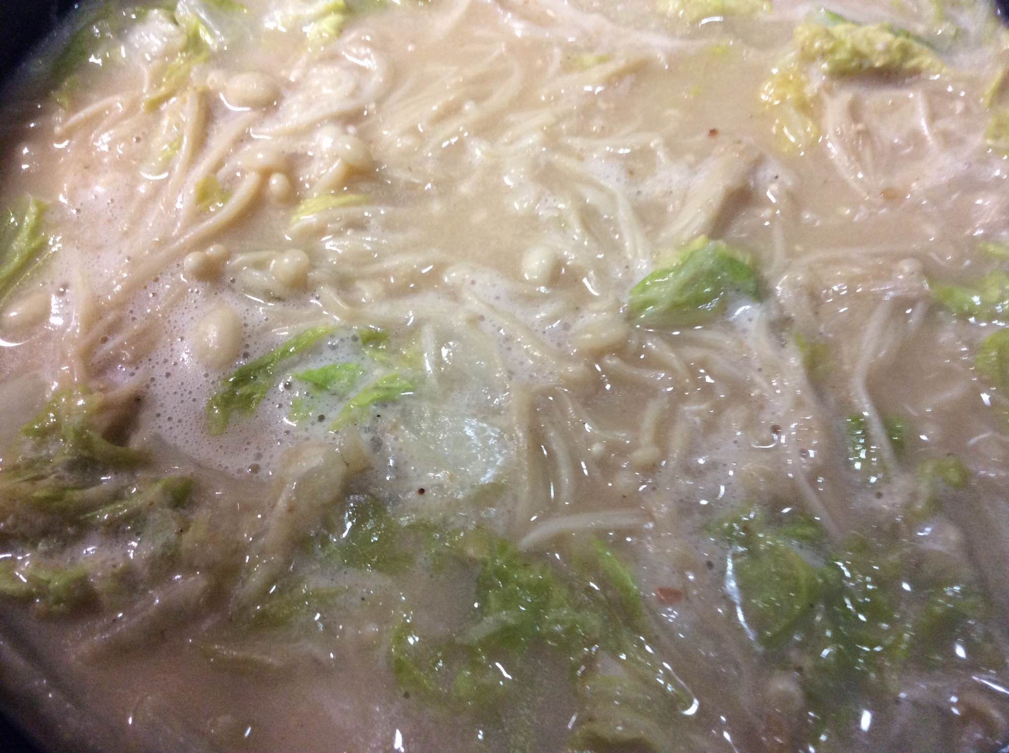 えのきと白菜のごまタレ鍋