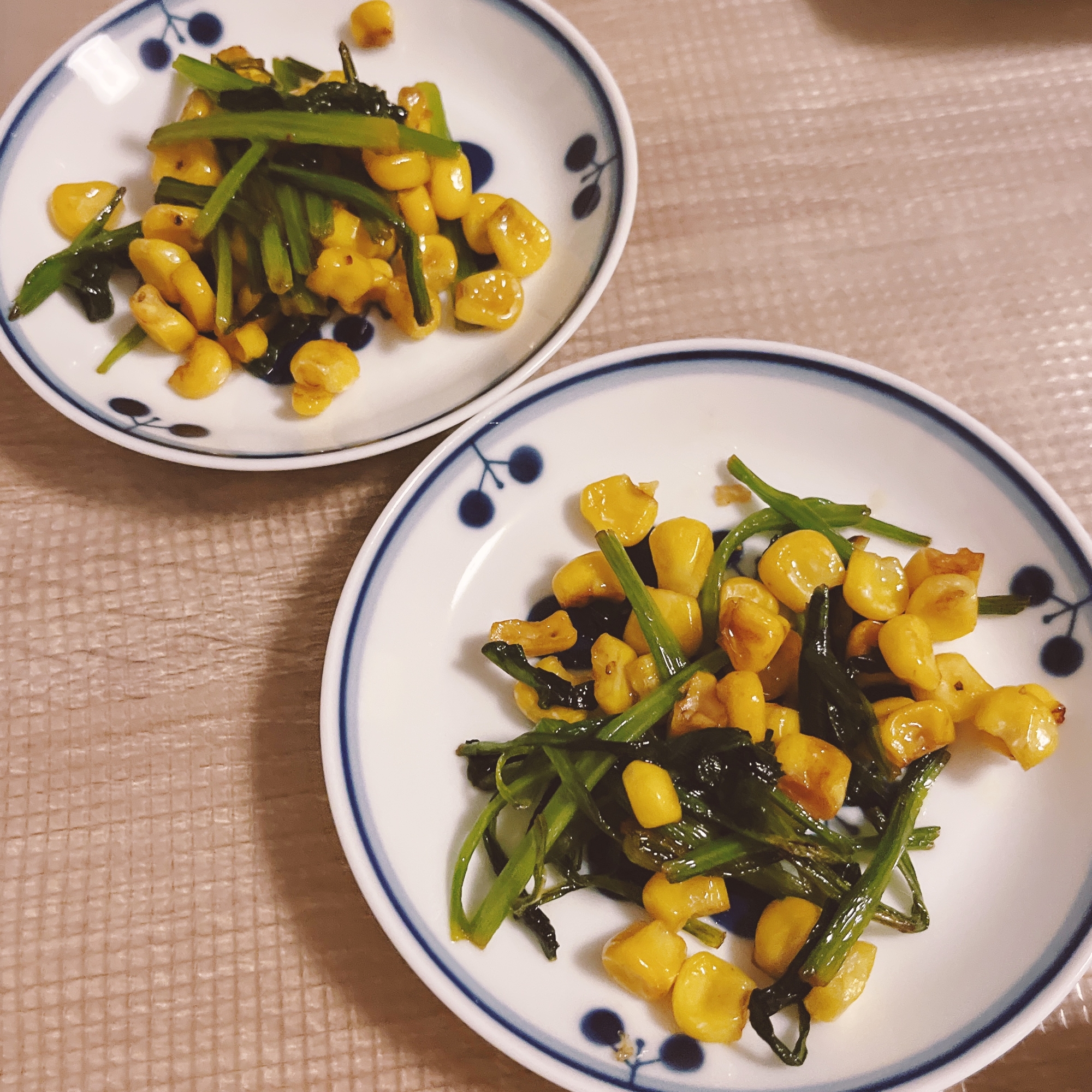 簡単!ほうれん草のバターコーン