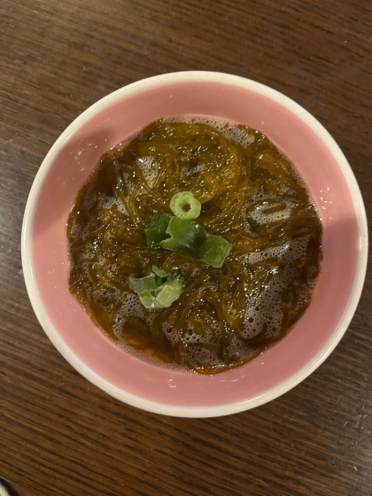 つるつる～　もずくと春雨のさっぱり酢の物