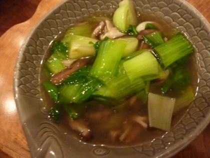 青梗菜と蟹かまの煮物餡