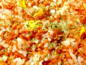 簡単!チキンラーメンチャーハン!