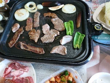 野菜室を片付ける焼き肉