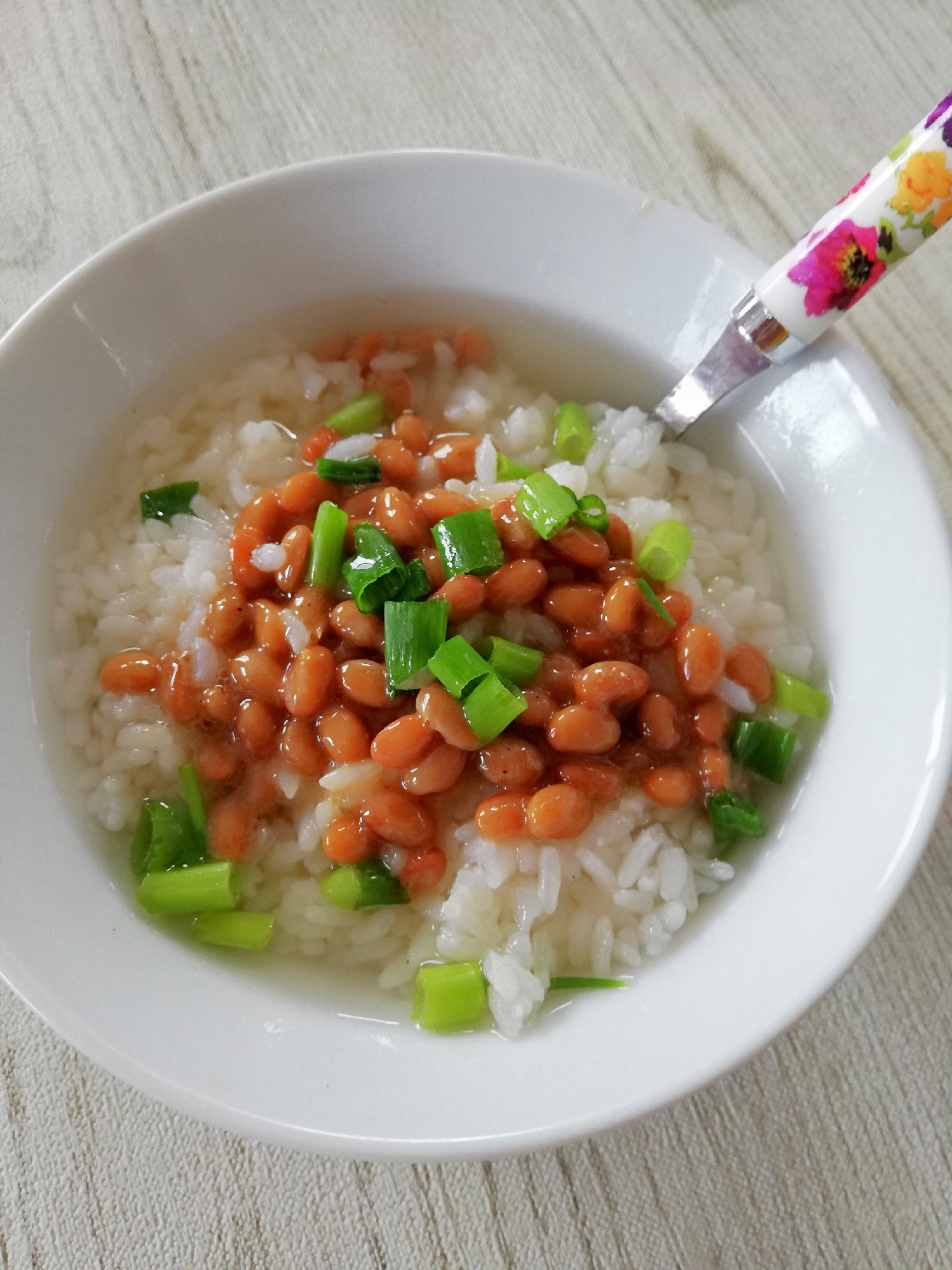 即席あったか納豆スープごはん