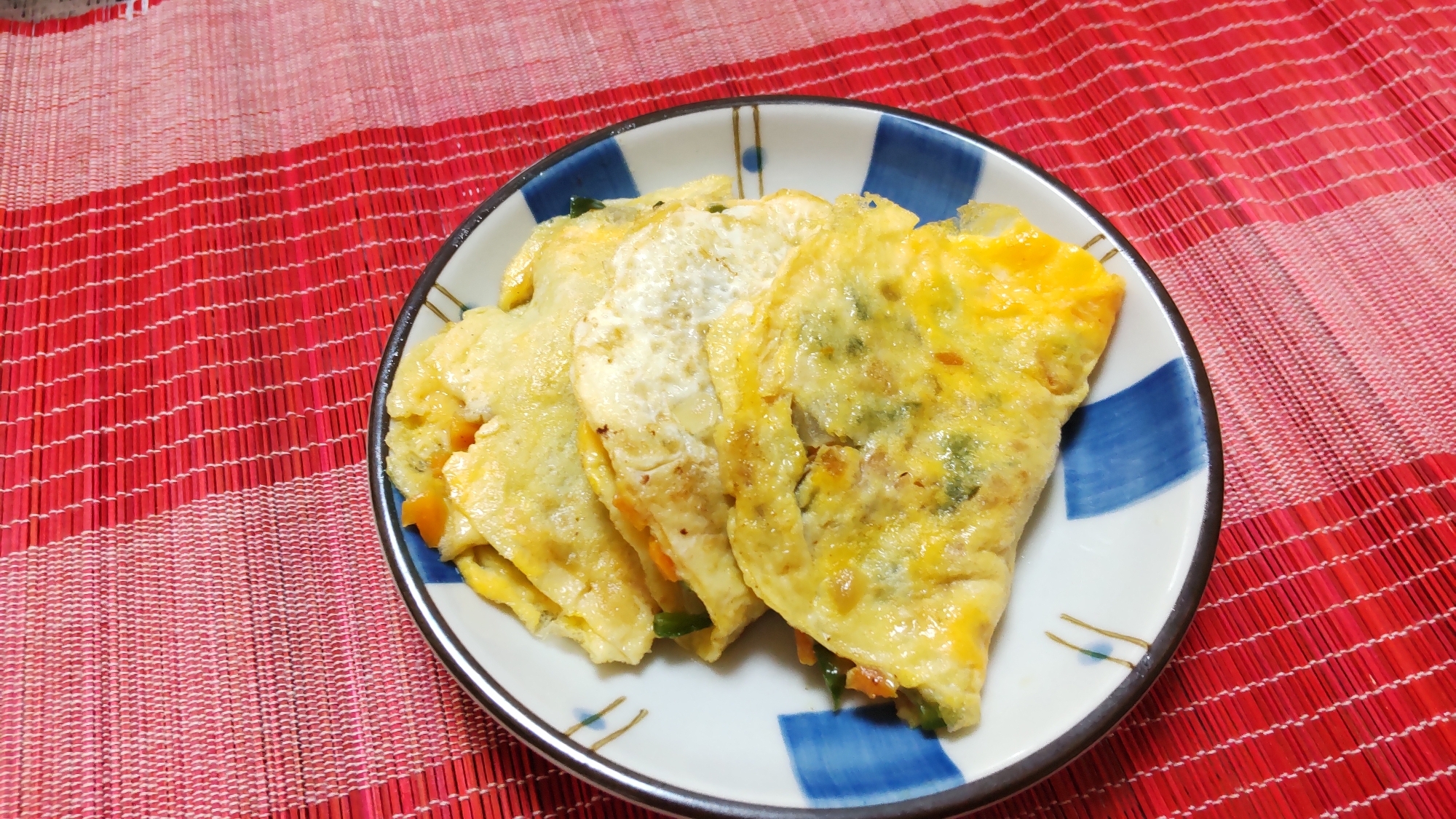 お弁当レシピ♪野菜オムレツ