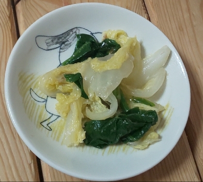 白菜とほうれん草のおひたし