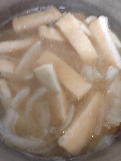 油揚げとえのき茸の味噌汁