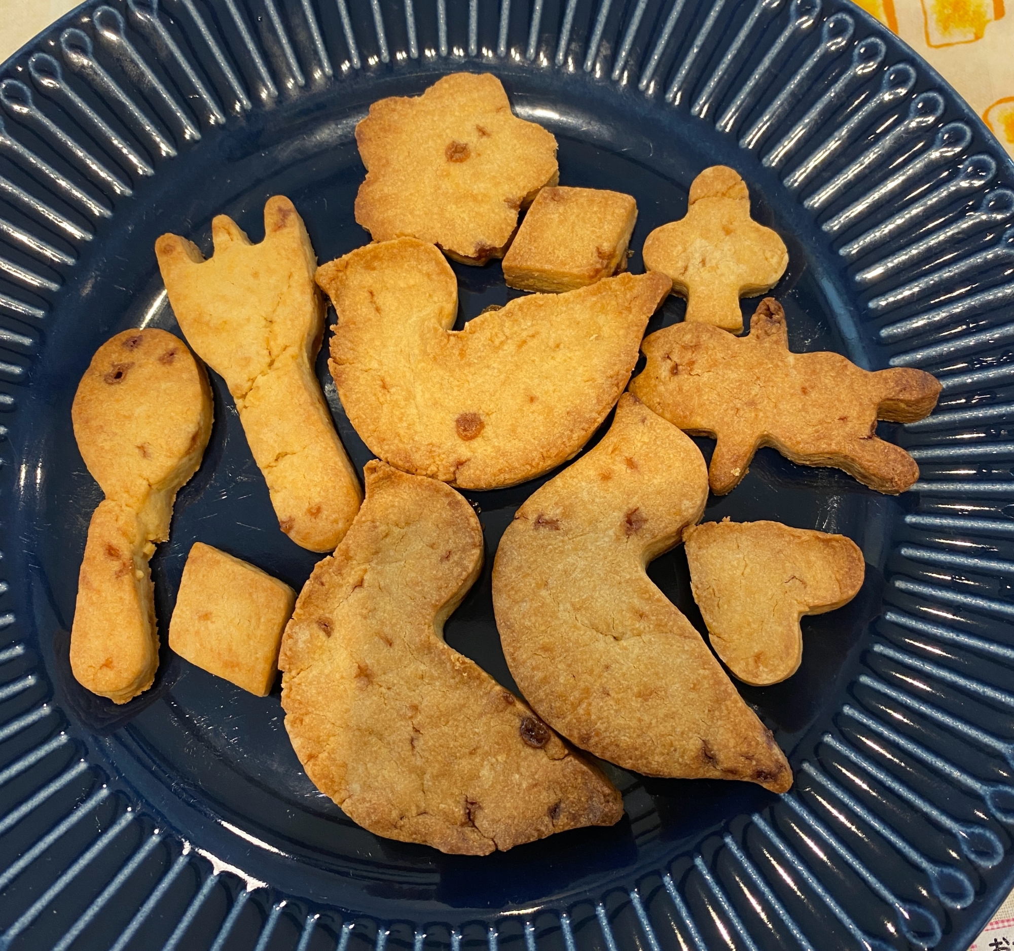 黒糖で☆型抜きクッキー