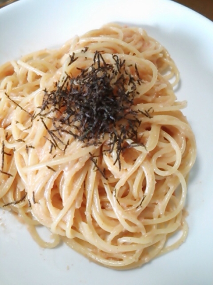 困った時の明太子パスタになってます(^◇^;)
飽きないですね。