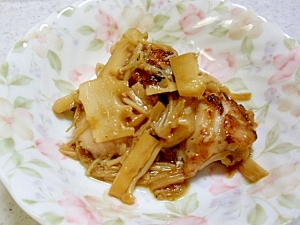 鶏もも肉とたけのこの炒め煮