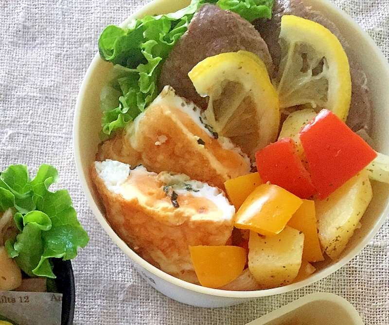 わさび海苔風味の半月卵