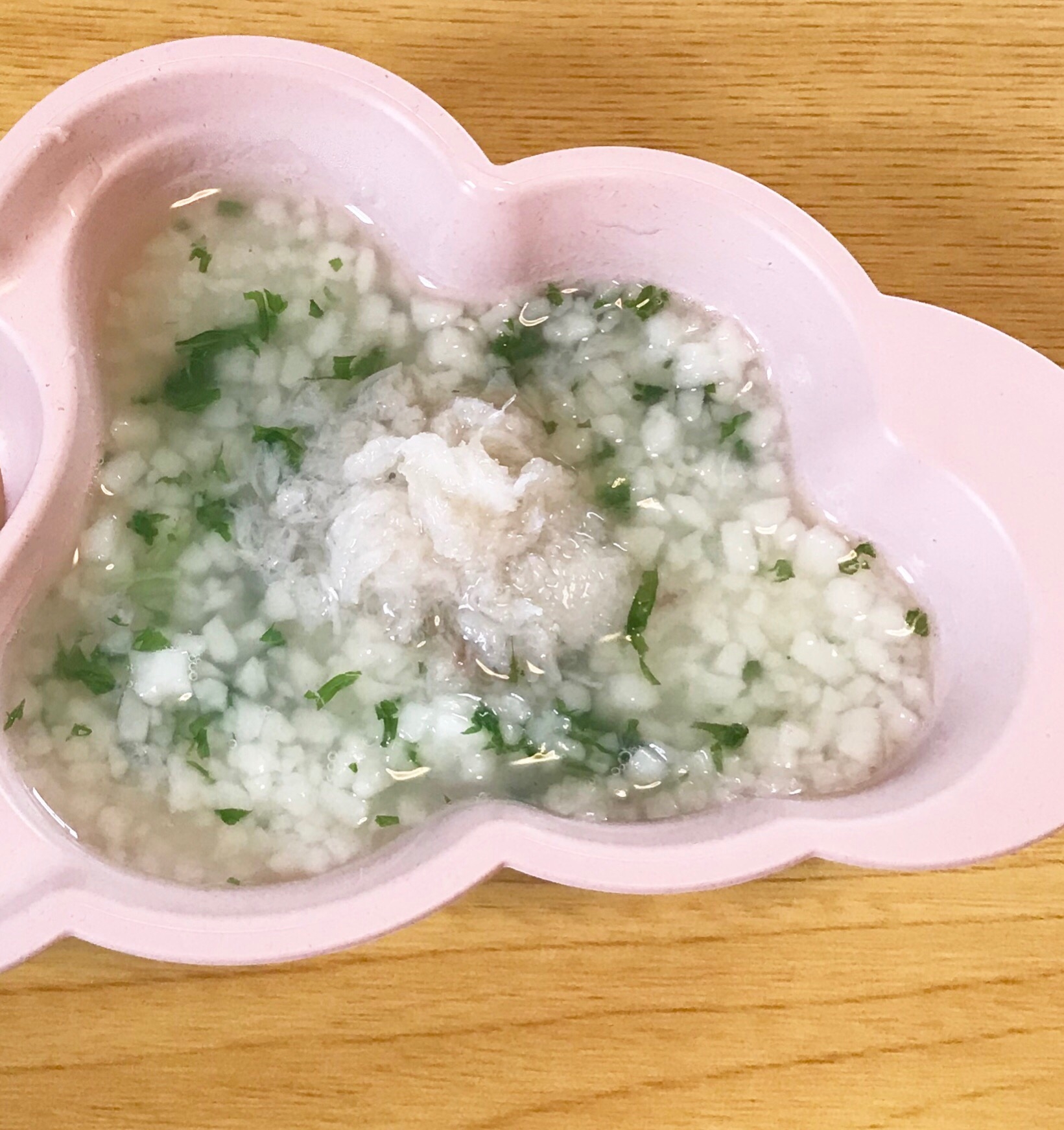 【離乳食】鱈と水菜のうどん