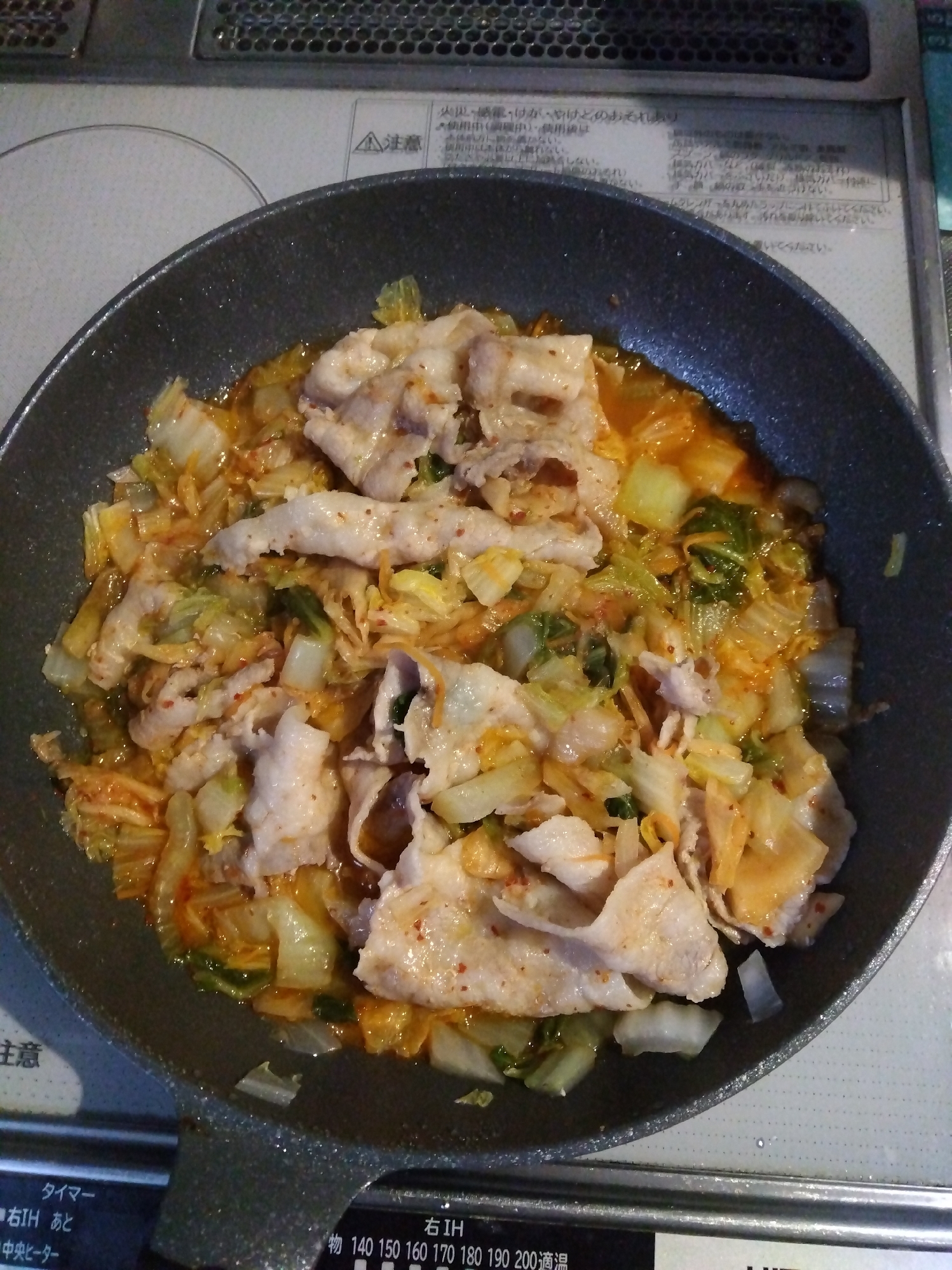 キムチ豚バラ白菜