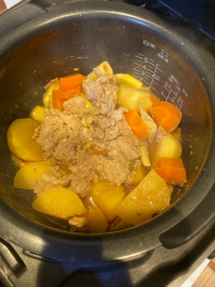 低温調理！炊飯器で肉じゃが作り☆