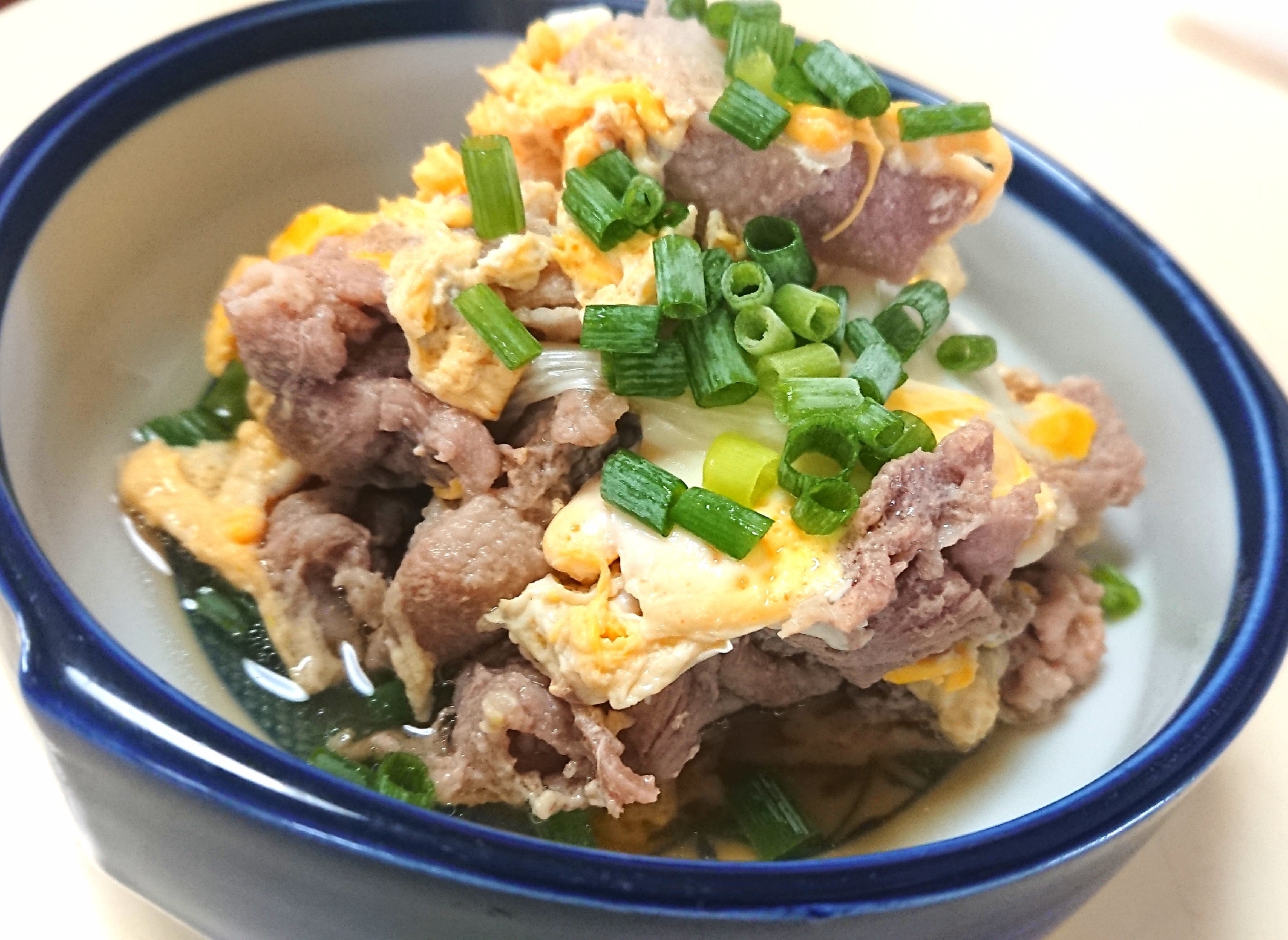 丼にも 豚肉とネギの卵とじ めんつゆで簡単 レシピ 作り方 By ぴろり 19 楽天レシピ