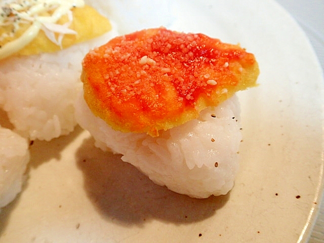 パルメ/ケチャで　チキンナゲットの焼きおにぎり