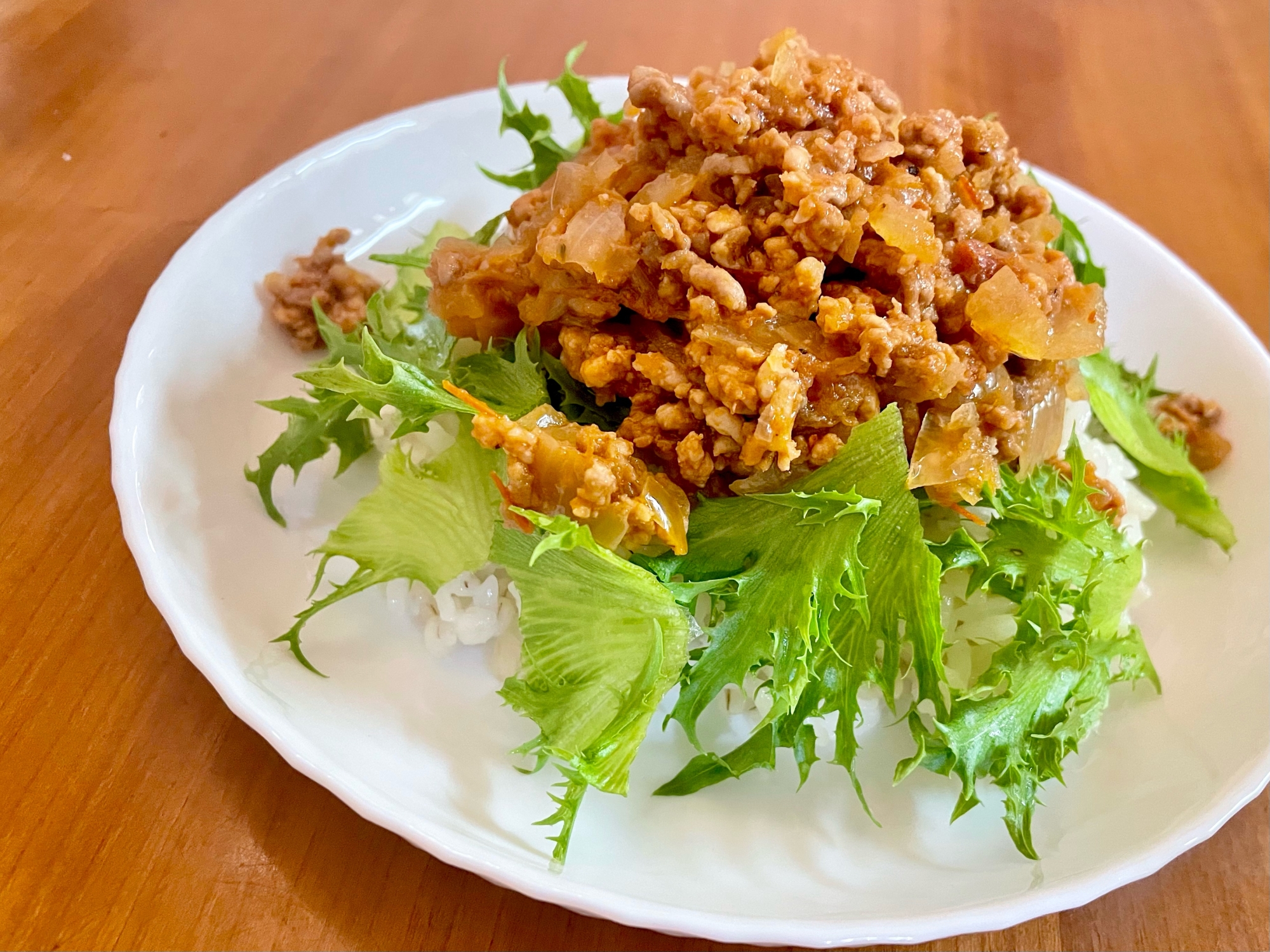 簡単ミートソース丼