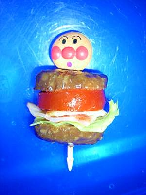 キャラ弁に ミートボールでｂｌｔバーガー レシピ 作り方 By ちびとみこ 楽天レシピ