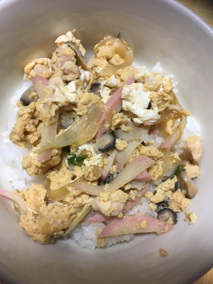 ☆かまぼこ椎茸玉子丼☆