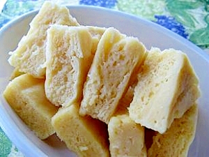 塩豆腐のチーズ風味蒸しパン