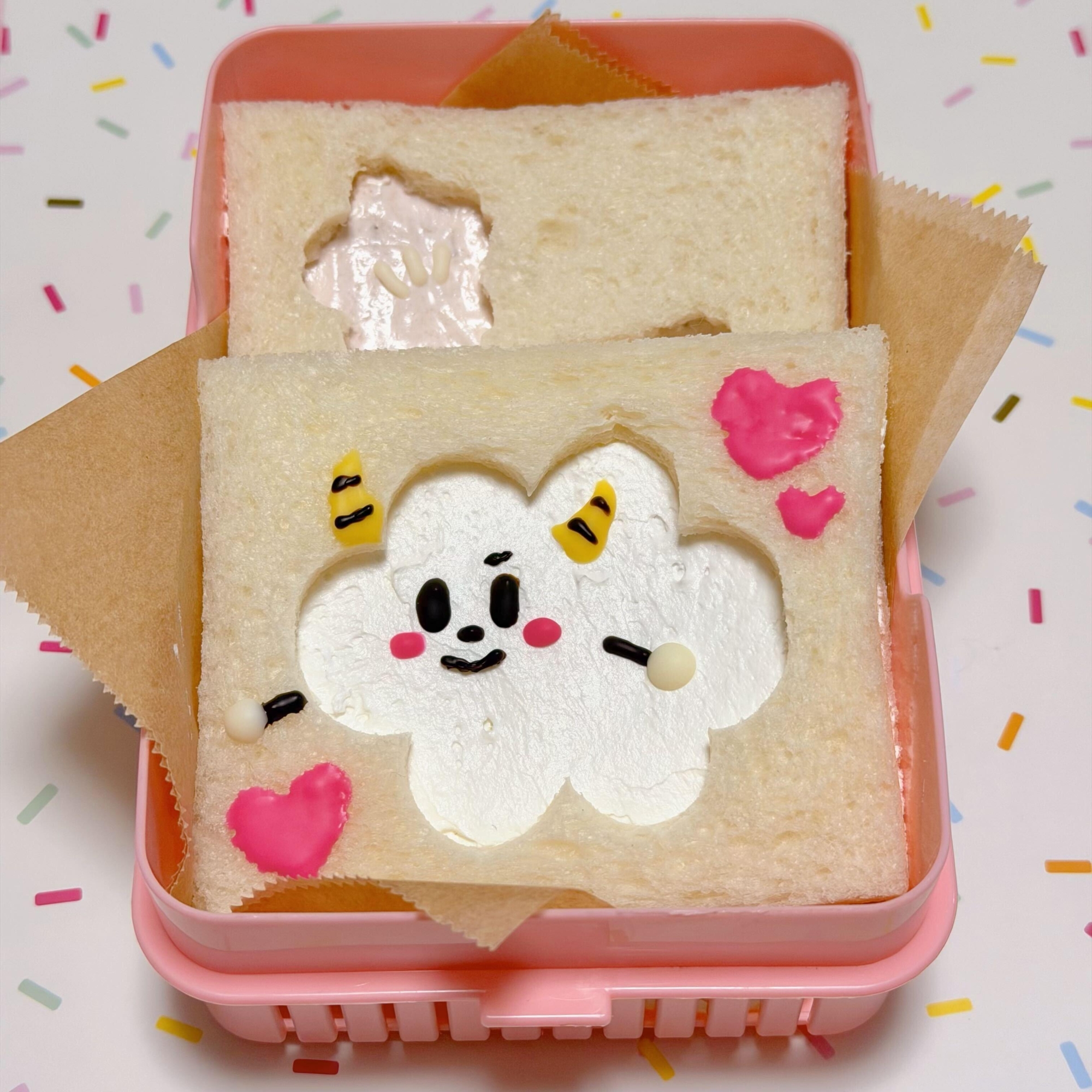 くもりんの型抜きデザートサンドイッチ☆