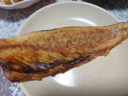 サバの一夜干しの塩焼き