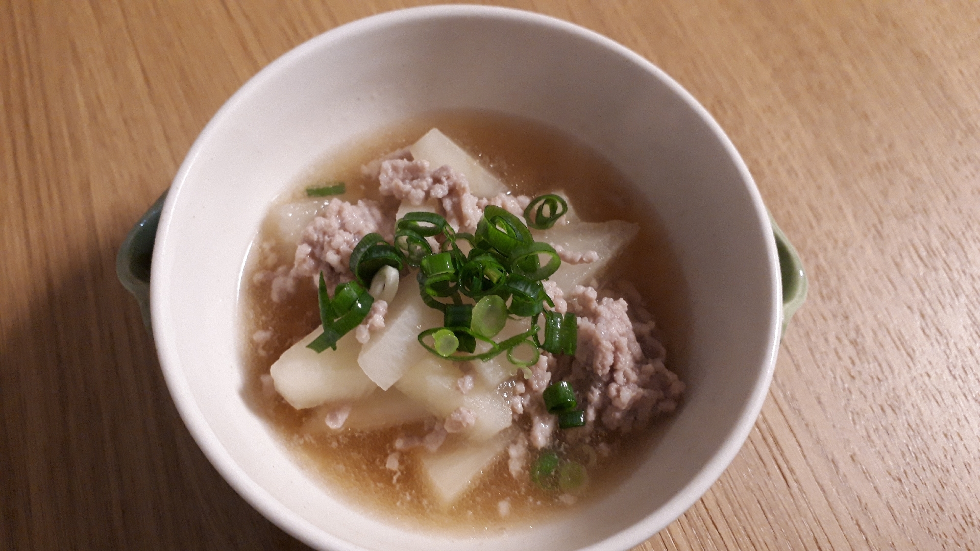 大根と挽き肉の煮物