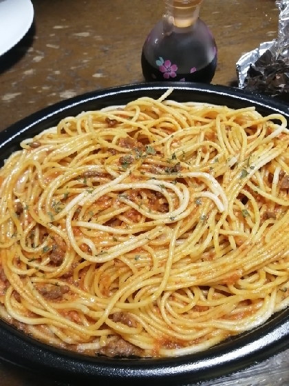 美味しいミートスパゲティ