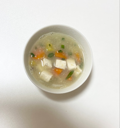 ピーマン&玉葱たっぷり✿⁠フリーズドライ味噌汁