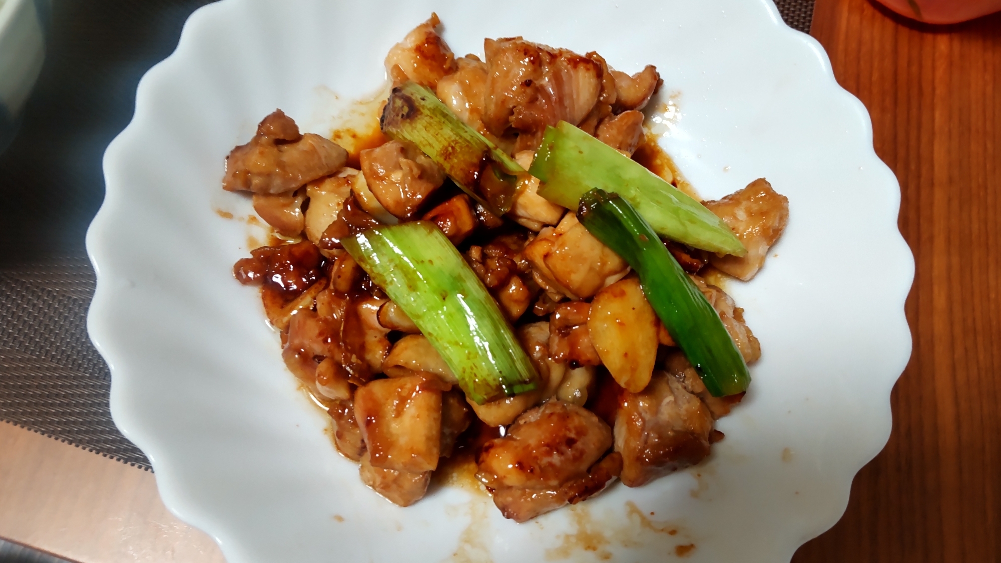 鶏もも肉と長ネギの★焼き鳥風